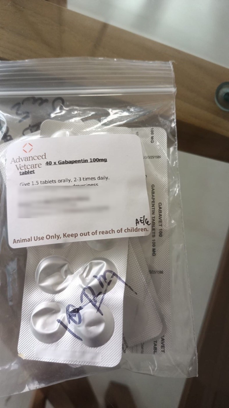 Gabapentin, from the clinic.